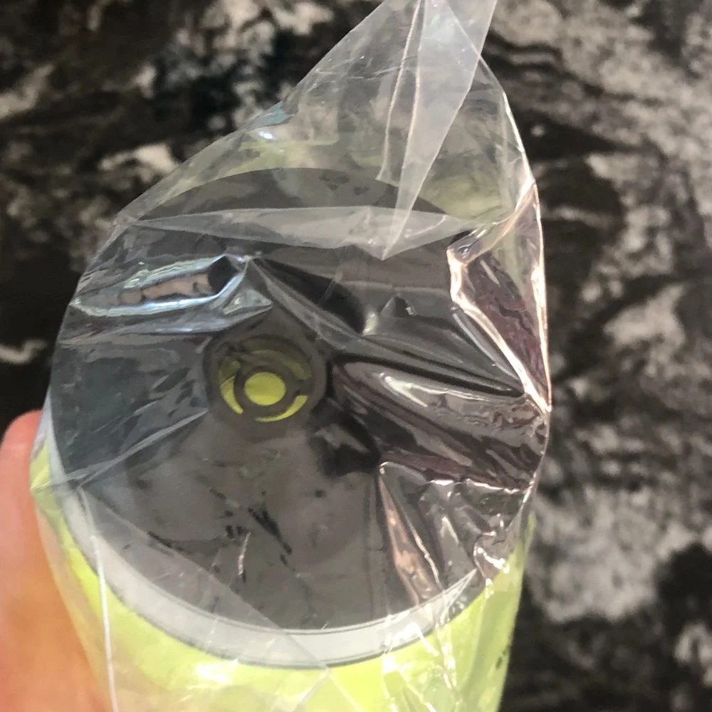 Nike Neon Yellow and Black Sport Bottle